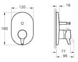 Bateria Wannowa P/T Elem. Zew. Nest A42227EXP VITRA