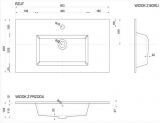 Umywalka Meblowa Flex 80 80x80,3x40 Defra