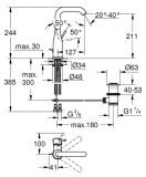 Bateria Umywalkowa, Rozmiar L Essence Cool Sunrise 32628GL1 Grohe