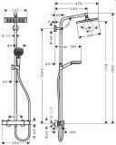 Komplet Prysznicowy Crometta E 240 1Jet, Ecosmart 27281000 Hansgrohe