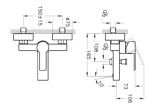 Zestaw Flo S Bateria Wannowo-Prysznicowa + Słuchawka Master Slot 3F Chrom Vitra