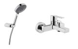 Zestaw Flo S Bateria Wannowo-Prysznicowa + Słuchawka Master Slot 3F Chrom Vitra