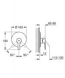 Bateria Podtynkowa Lineare 19296001 + Element Podtynkowy Rapido E 35501000 Grohe