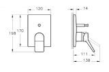 Bateria Wannowa P/T Elem. Zew. Memoria A42284EXP VITRA