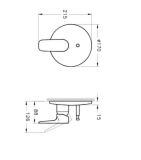 Bateria Wannowa P/T X-Line Elem. Zewnętrzny A42251EXP VITRA