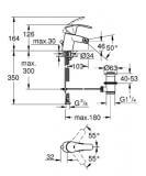 Bateria bidetowa Eurosmart 32929002 Grohe