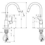 Bateria Kuchenna Talis S Variarc 14872000 Hansgrohe