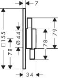 Bateria Prysznicowa Duoturn E 75417700 Biały Mat Hansgrohe