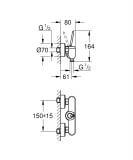 Bateria Prysznicowa Eurodisc Joystick 23430000 Grohe