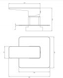 Bateria Prysznicowa Podtynkowa Parma Czarny PM7445BL Omnires