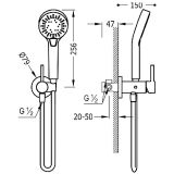 Bateria Prysznicowa Podtynkowa Study 26212301 Tres