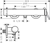 Bateria Prysznicowa Tecturis S 73622140 Brąz Szczotkowany Hansgrohe