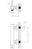 Bateria Prysznicowa Y Miedz Y1240CP Omnires