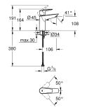 Bateria Umywalkowa Bauedge Chrom 23904001 Grohe