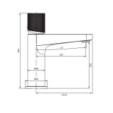 Bateria Umywalkowa Contour Miedz Szczotkowana CT8010CPB Omnires