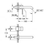 Bateria umywalkowa Essence Brushed Cool Sunrise 19408GN1 Grohe