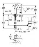 Bateria Umywalkowa Essence M 23462001 Grohe