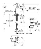 Bateria Umywalkowa Essence M Stal Nierdzewna 24173DC1 Grohe