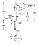 Bateria Umywalkowa Essence Xl Chrom 24170001 Grohe