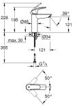Bateria Umywalkowa Eurosmart Professional S Matte Black Eurosmart 233242433 Grohe