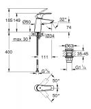 Bateria Umywalkowa Eurosmart Rozmiar S 23968003 Grohe