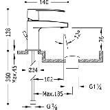 Bateria Umywalkowa Flat 20410301 Tres