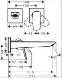 Bateria Umywalkowa Logis Czarny 71256670 Hansgrohe
