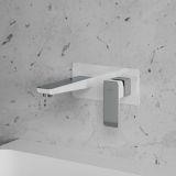 Bateria Umywalkowa Podtynkowa Parma Chrom/Biały PM7415CRB Omnires