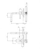 Bateria Umywalkowa Podtynkowa Chrom Y Y1215HCR Omnires