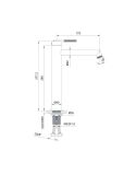Bateria Umywalkowa Rio Wysoka Miedź 01011RGN Emporia