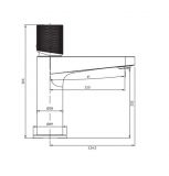 Bateria Umywalkowa Stojąca Chrom Contour CT8010CR Omnires