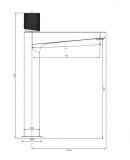 Bateria Umywalkowa Stojąca Contour Chrom Omnires