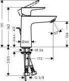 Bateria Umywalkowa Talis E 110  71710000 Hansgrohe