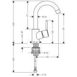 Bateria Umywalkowa Talis S 32070000 Hansgrohe