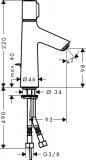 Bateria Umywalkowa Talis Select S 100 72042000 Hansgrohe