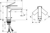 Bateria Umywalkowa Tecturis E 73011140 Brąz Szczotkowany Hansgrohe