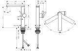 Bateria Umywalkowa Tecturis E 73060140 Coolstart Brąz Szczotkowany Hansgrohe