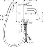 Bateria Umywalkowa Tecturis S 73301700 Coolstart Biały Mat Hansgrohe
