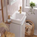 Bateria Umywalkowa Tecturis S 73301140 Coolstart Brąz Szczotkowany Hansgrohe