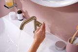 Bateria Umywalkowa Tecturis S 73320140 Coolstart Brąz Szczotkowany Hansgrohe