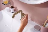 Bateria Umywalkowa Tecturis S 73321140 Coolstart Brąz Szczotkowany Hansgrohe