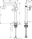 Bateria Umywalkowa Tecturis S 73370700 Coolstart Biały Mat Hansgrohe
