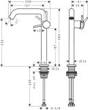 Bateria Umywalkowa Tecturis S 73372670 Coolstart Czarny Mat Hansgrohe