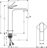 Bateria Umywalkowa Vivenis 75042000 Chrom Hansgrohe