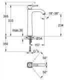 Bateria Umywalkowa, Rozmiar XL Grandera 23313000 Grohe