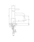 Bateria Umywalkowa Sztorcowa Chrom Y Y1210NCR Omnires