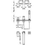 Bateria Wannowa 3 Otworowa Loft 20016201 Tres