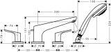 Bateria Wannowa 4-Otworowa Focus Do Montażu Na Brzegu Wanny 31936000 Hansgrohe