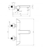 Bateria Wannowa Arnika Nero BQAN10M Deante