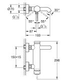 Bateria Wannowa Essence Hard Graphite 25250A01 Grohe